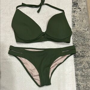 Shade & Shore Green Bikini Set